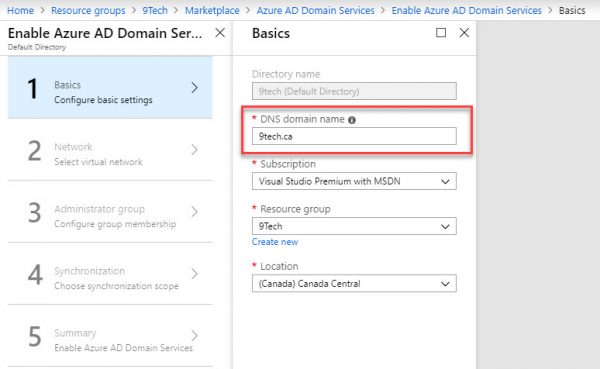 Azure AD Domain Services